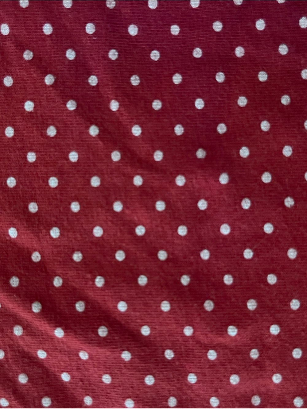 Archie Red and white Polka Dot Fabric Top